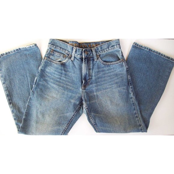 Young Mens AMERICAN EAGLE Bootcut Jeans 28 x 28 Medium Wash - Picture 2 of 5